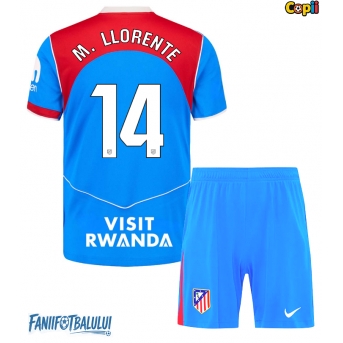 Atletico Madrid Marcos Llorente #14 Echipament de Fotbal Replică 2025-26 Copii Treilea (+ Șorturi)